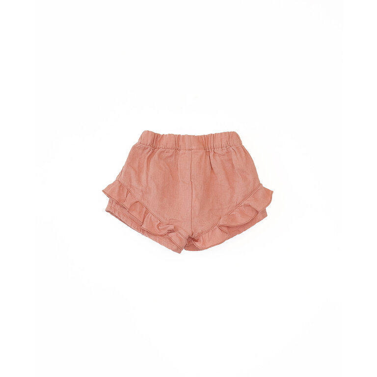 PLAY UP Linen shorts | Coral