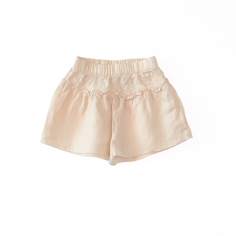 PLAY UP Linen  Shorts  | Chrochet