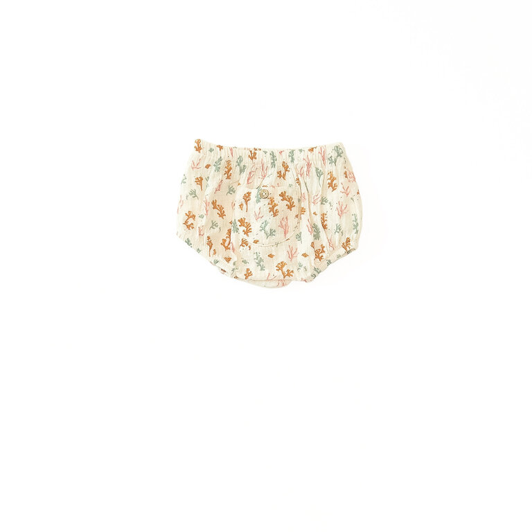 PLAY UP PLAY UP korte broek meisje Fiber Algas met print (beige)