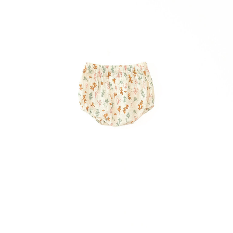 PLAY UP PLAY UP korte broek meisje Fiber Algas met print (beige)