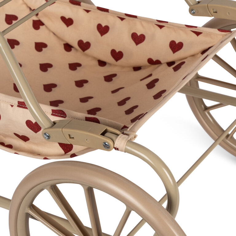 Konges Sløjd Doll pram hartjes | Amour Rouge