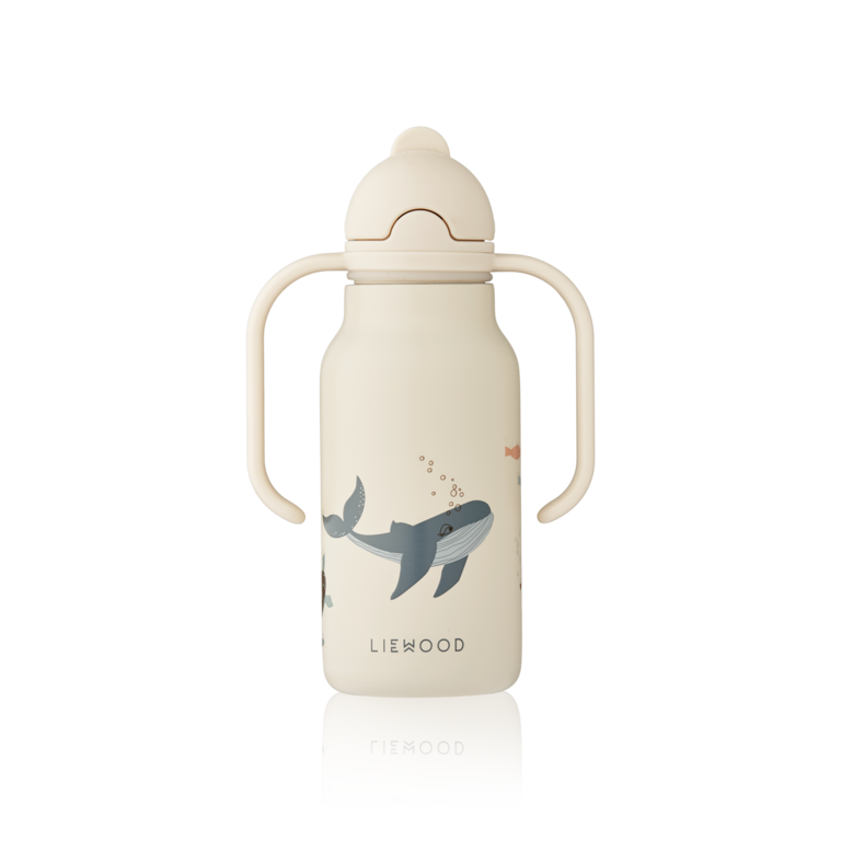 LIEWOOD Drinkfles RVS - Sea creature / Sandy | Liewood Kimmie Bottle 250ml