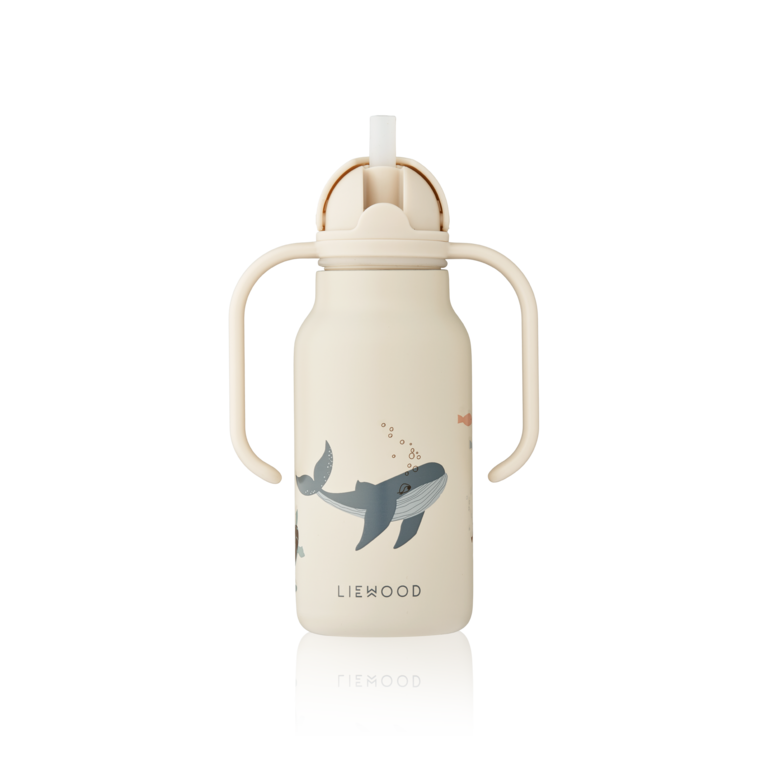 LIEWOOD Drinkfles RVS - Sea creature / Sandy | Liewood Kimmie Bottle 250ml