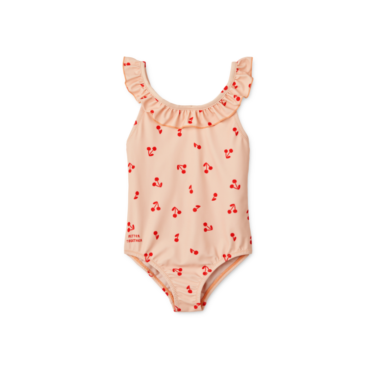 LIEWOOD LIEWOOD badpak meisje Kallie Cherries Apple Blossom roze