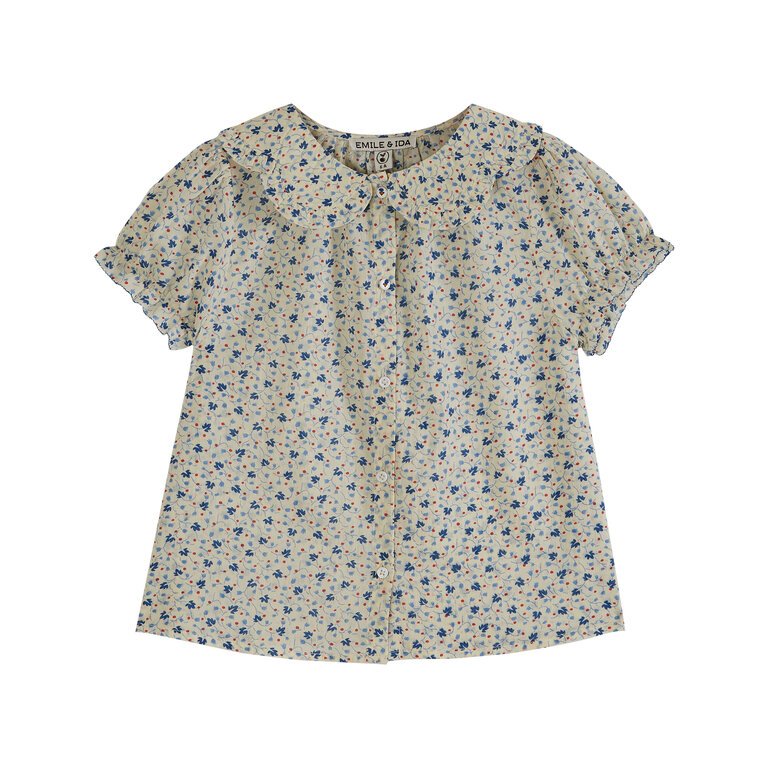 EMILE & IDA Blouse col Fleurs | Muguet