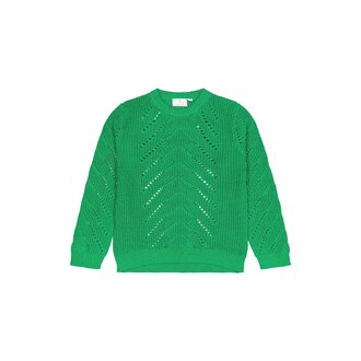 The New Jiva knit Pullover | Groene gebreide trui
