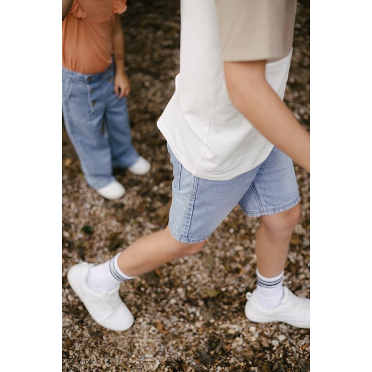 Levv Jeans short Koos | Light blue denim