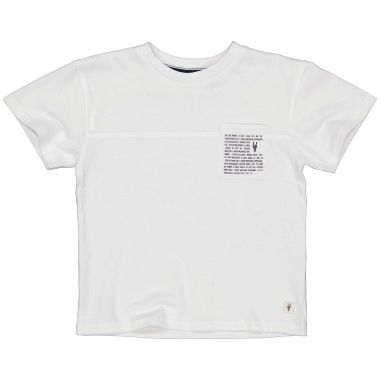 Levv LEVV shirt jongen Manny oversized T-shirt wit
