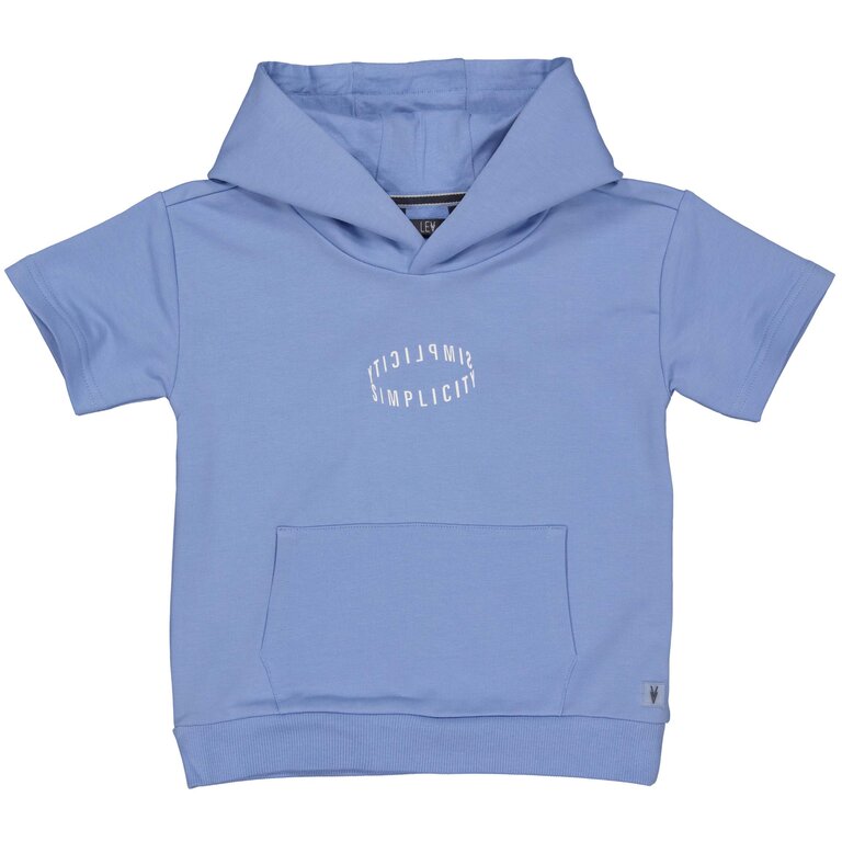 Levv Shortsleeve sweater Melle | Mid Blue