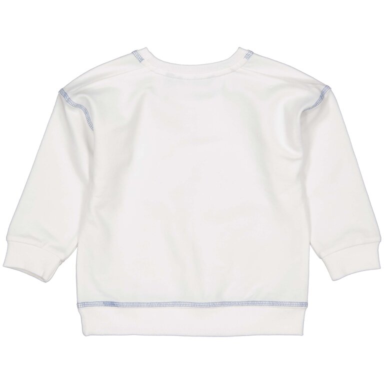 Levv LEVV trui jongen Melvin oversized sweater wit