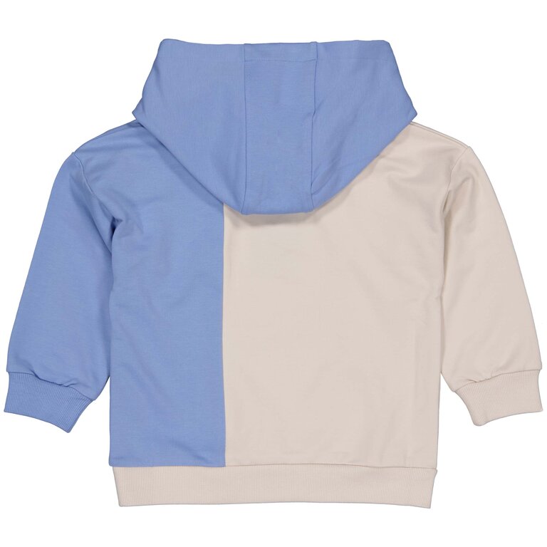 Levv Hooded Sweater Mica | Beige / Mid blue