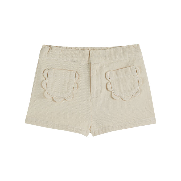 EMILE & IDA Short Poches Fleurs Uni | Chantilly