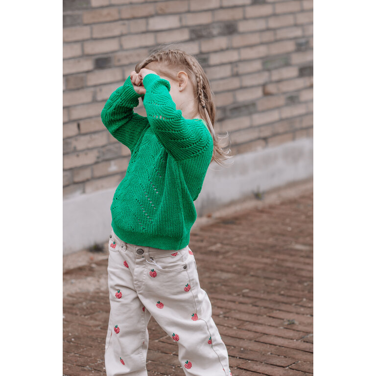The New The New trui kind Jiva Knit Pullover (groen)