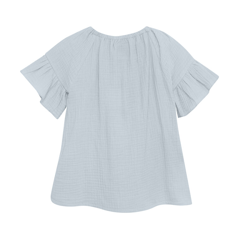 Huttelihut  Blouse SS Muslin | Celestial Blue