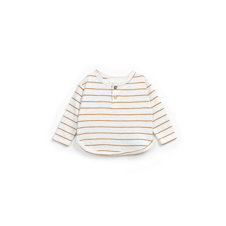 PLAY UP Striped Ribbed Flame Sweater | Vanessa