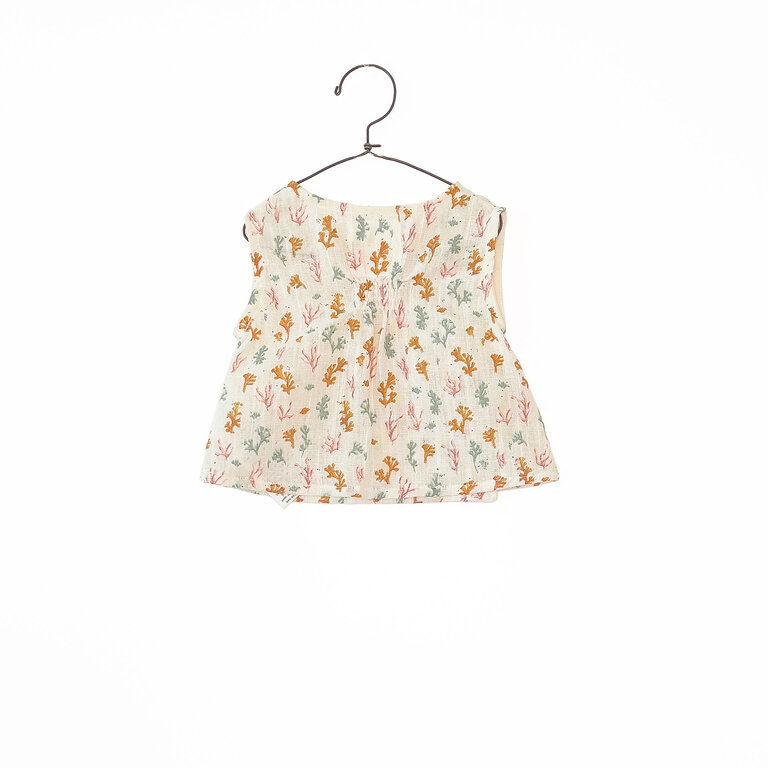 PLAY UP PLAY UP shirt meisje Fiber Algas met print (groen)