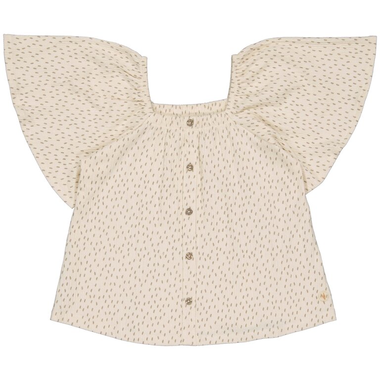 Levv Blouse Meike| Taupe Dot