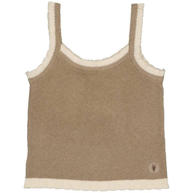 Levv Merle Knitted Singlet | Taupe
