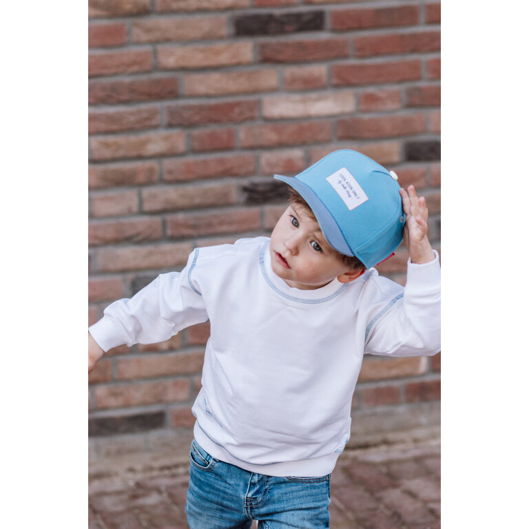 Levv LEVV trui jongen Melvin oversized sweater wit