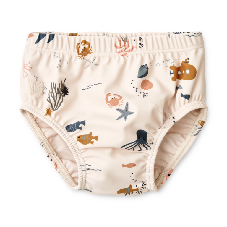 LIEWOOD Zwembroek Liewood | Anthony baby swim pants Sea Creature Sandy