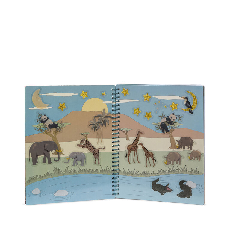 Konges Sløjd Konges Sløjd stickerboek kind My Sticker Book FSC Green groen