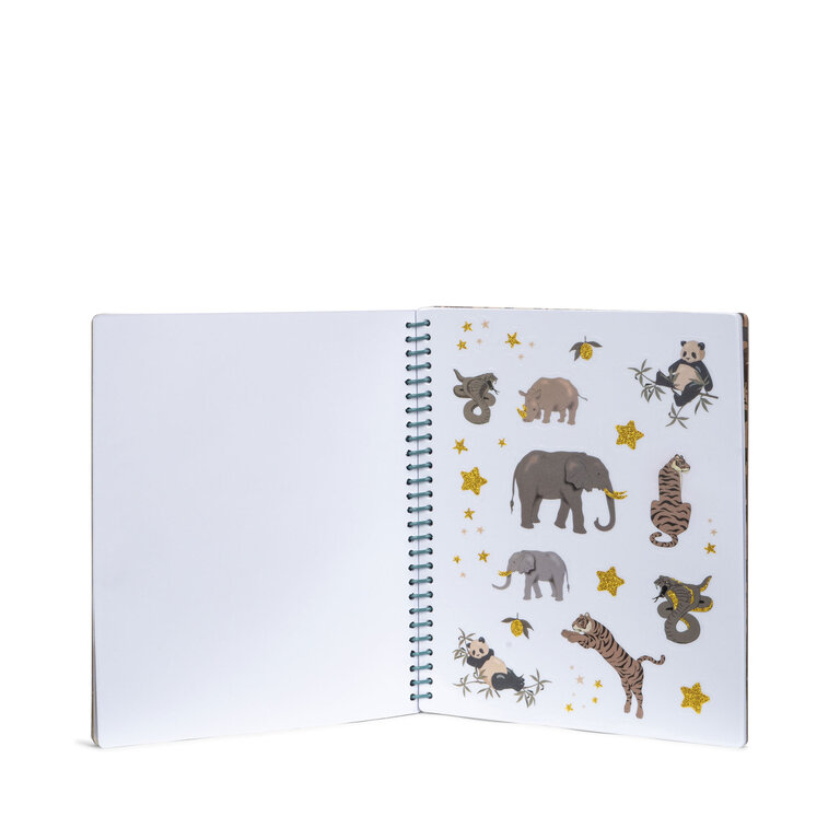 Konges Sløjd Konges Sløjd stickerboek kind My Sticker Book FSC Green groen