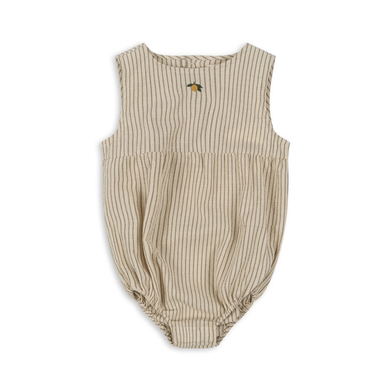 Konges Sløjd Elliot romper Gots | Tea Stripe | Romper met lemon