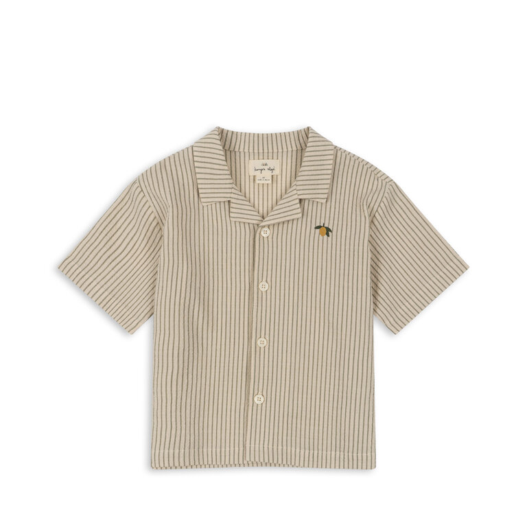 Konges Sløjd Elliot SS Shirt Gots | Blouse Tea Stripe Lemon