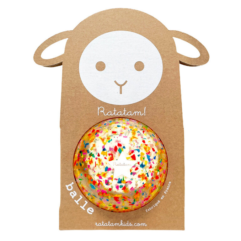 Ratatam Ratatam | Confetti Ball Sheep multicolor | 10 cm