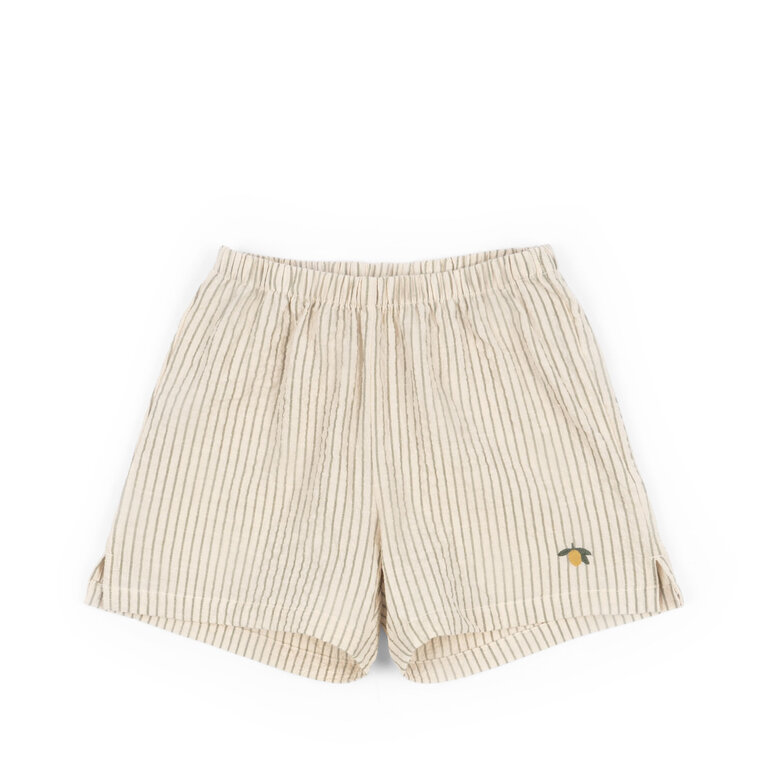 Konges Sløjd Elliot Short Gots | Tea Stripe Lemon | Korte broek Lemon