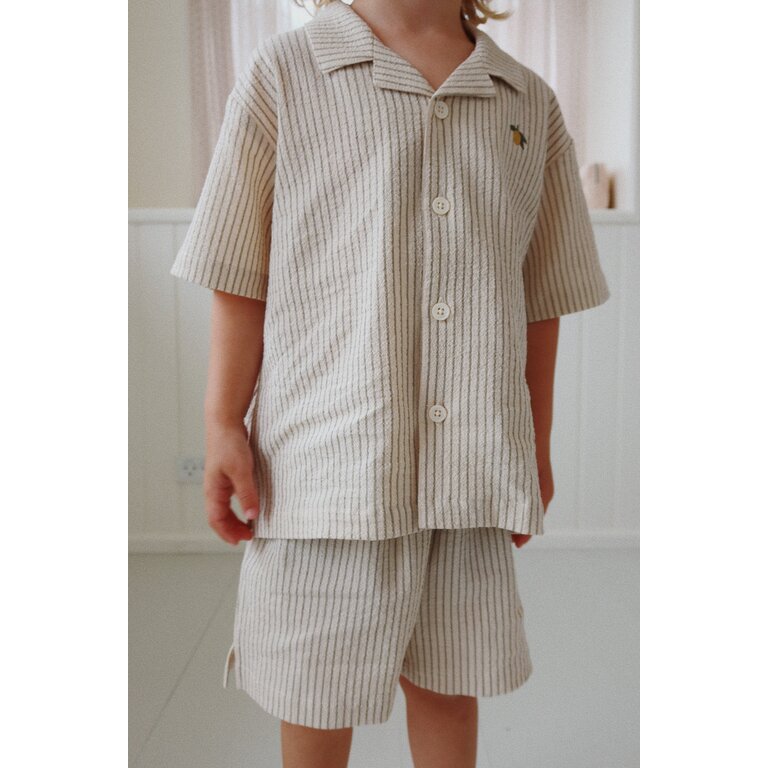 Konges Sløjd Elliot Short Gots | Tea Stripe Lemon | Korte broek Lemon