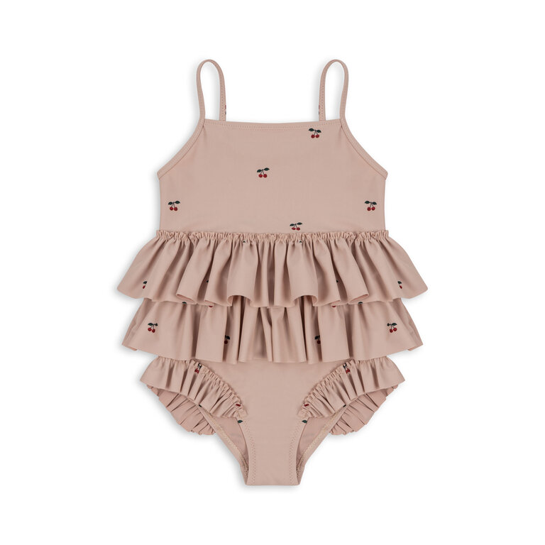 Konges Sløjd Manuca Frill Badpak | Cherry Blush