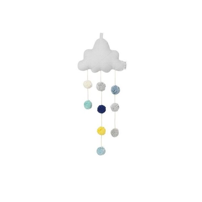 LIEWOOD LIEWOOD muziekmobiel wolken Clara Small Cloud Dumbo Grey grijs