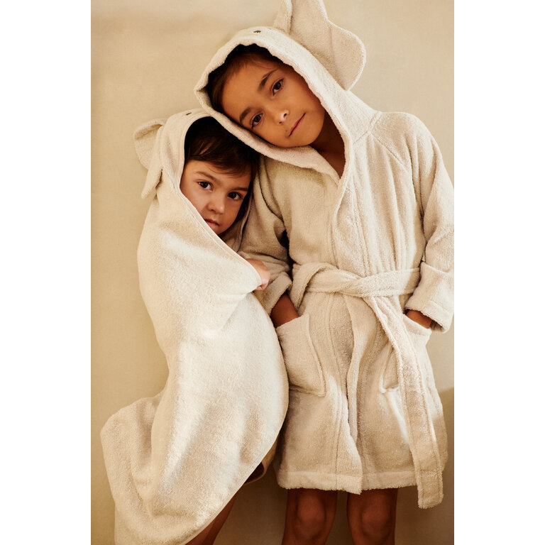 LIEWOOD Albert Elephant hoody towel | Sandy