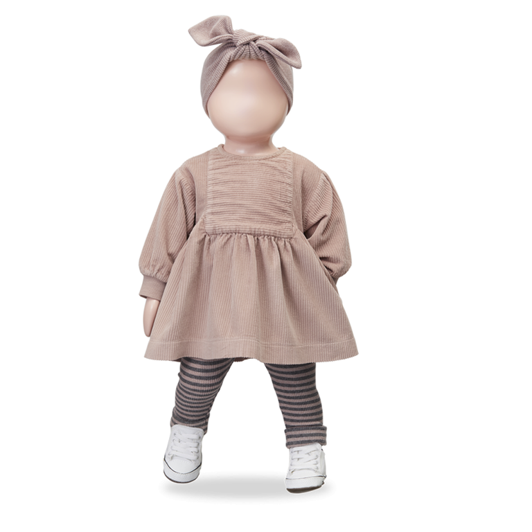 1+ in the family Cristina dress |  Corduroy | Old Rose