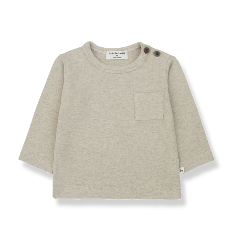 1+ in the family Oriol longsleeve | t-shirt | Oatmeal