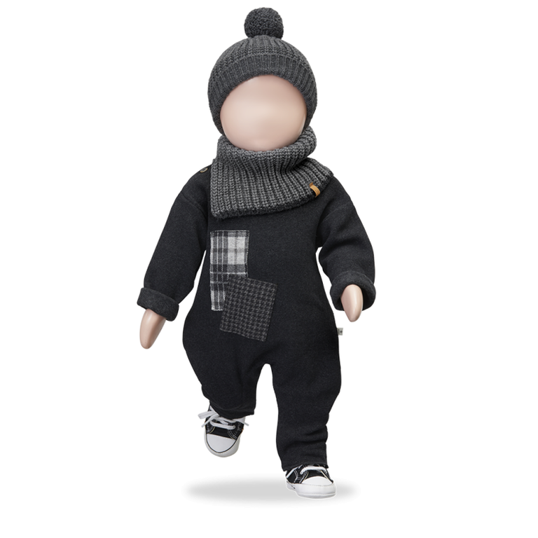 1+ in the family 1+ IN THE FAMILY colsjaal baby Liam Grey grijs
