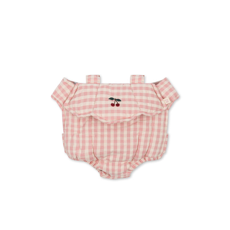 Konges Sløjd Poppendraagzak | Doll Carrier | Powder pink check