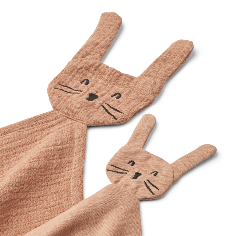 LIEWOOD LIEWOOD knuffeldoekje Alya Rabbit 2-pack Pale Tuscany roze
