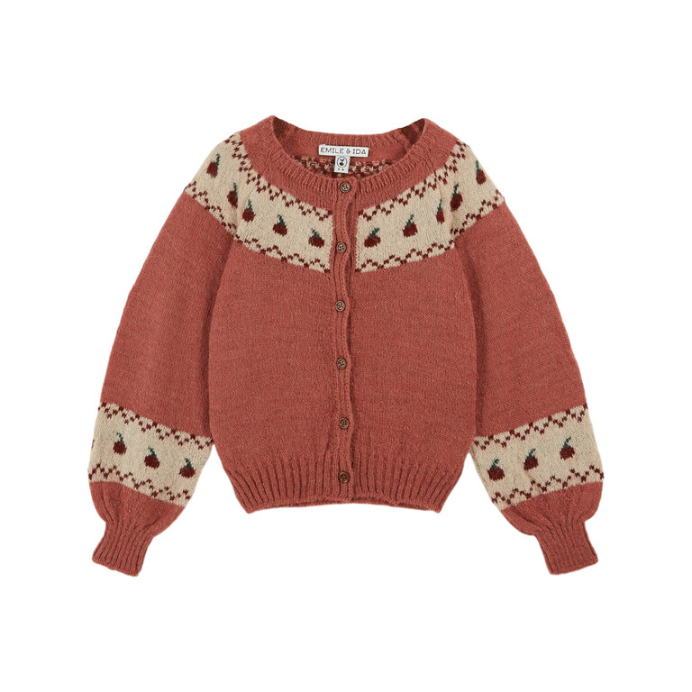 EMILE & IDA Apple Cardigan | Rose