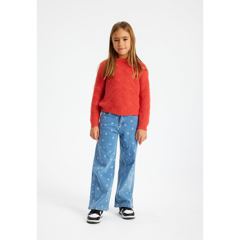 The New The New trui kind Diva Knit Pullover Chrysanthemum (rood)