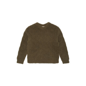 The New Diva knit Pullover | Groen gebreide trui | Ivy Green