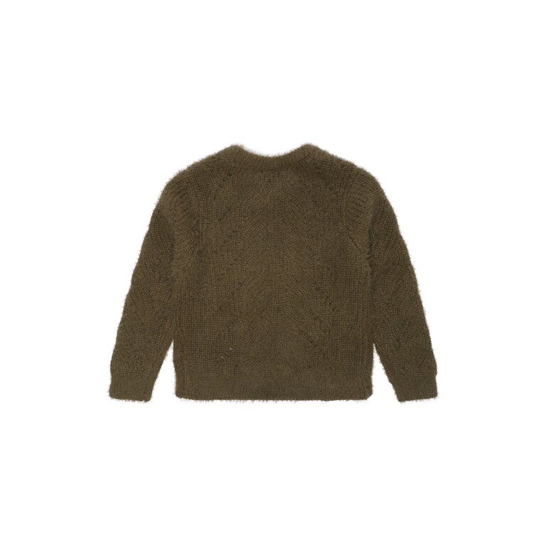 The New Diva knit Pullover | Groen gebreide trui | Ivy Green