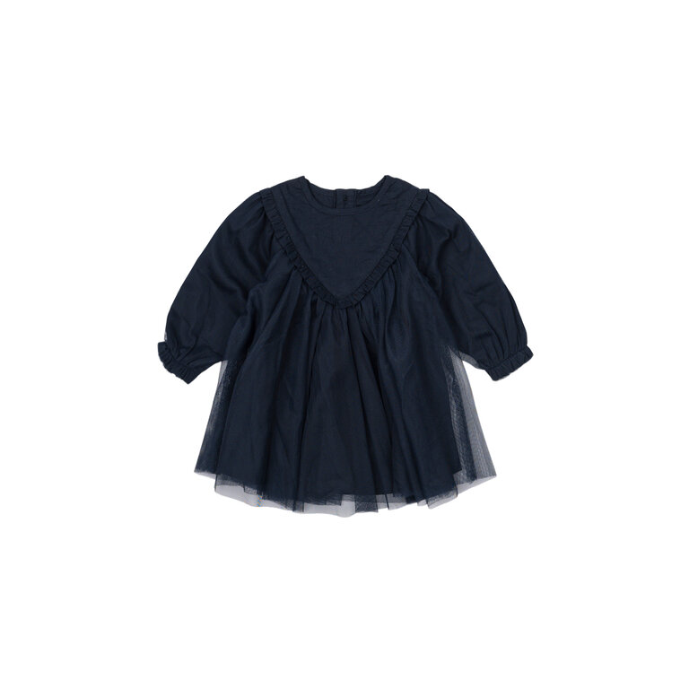 The New Libby Dress | Tule jurk  Blauw | Navy Blazer