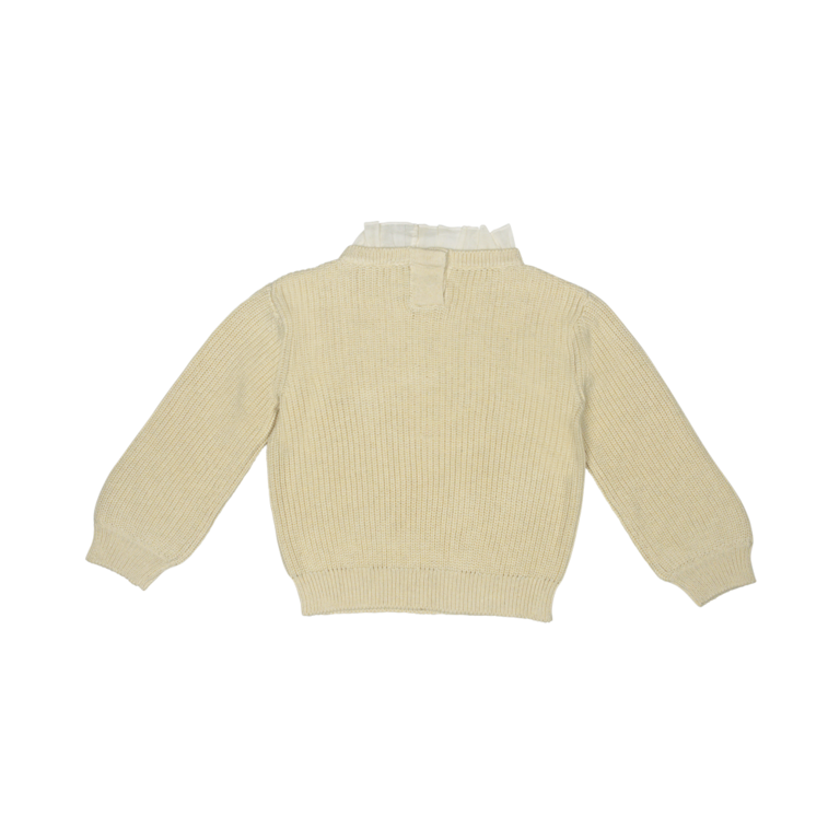 Baje Studio Soho| Knitted collar top | Crème