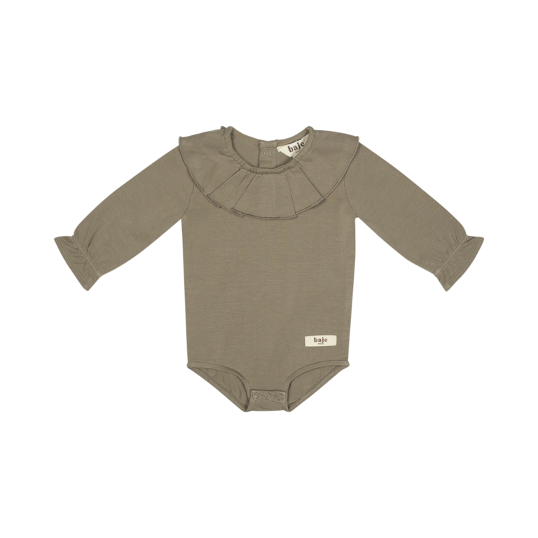 Baje Studio Annes | Jersey Bodysuit | Taupe