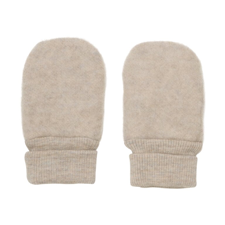 Huttelihut Mittens Wool Fleece | Camel Melange