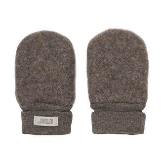 Huttelihut Mittens Wool Fleece | Brown Melange Huttelihut Mittens Wool Fleece | Brown Melange