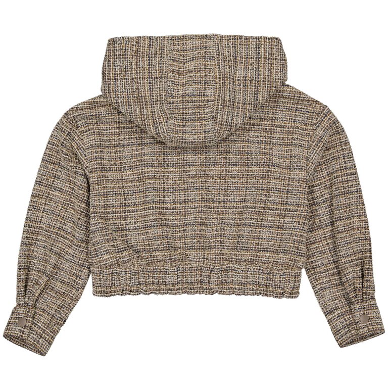 Levv LEVV trui meisje Nelil sweater Dark Taupe taupe