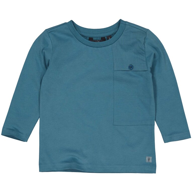 Levv LEVV shirt jongen Paceyl T-shirt Petrol petrolblauw